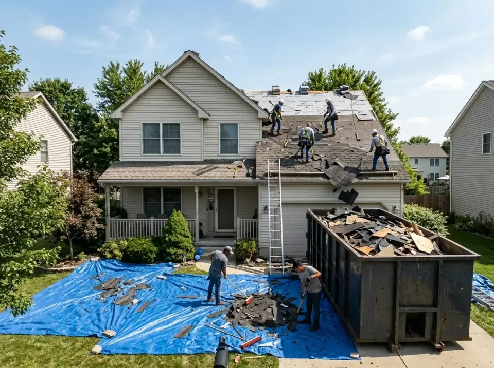 roof-replacement-debris-remova-004 — frequently asked questions, Cheapest Dumpster Rentals in Beavercreek, OH